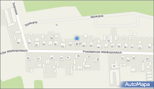 Nowa Wieś, Powstańców Wielkopolskich, 50, mapa Nowa Wieś