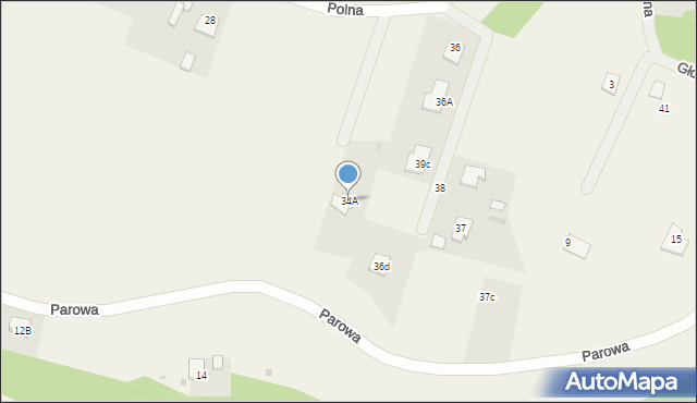 Nowa Wieś, Polna, 34A, mapa Nowa Wieś