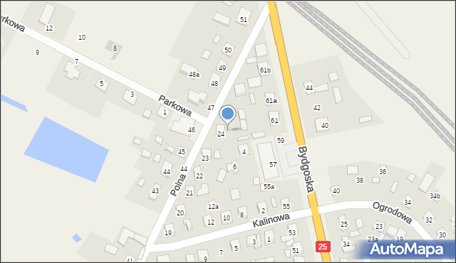 Nowa Wieś Wielka, Polna, 24, mapa Nowa Wieś Wielka