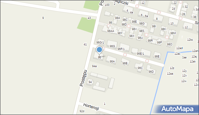 Nowa Wola, Postępu, 96, mapa Nowa Wola