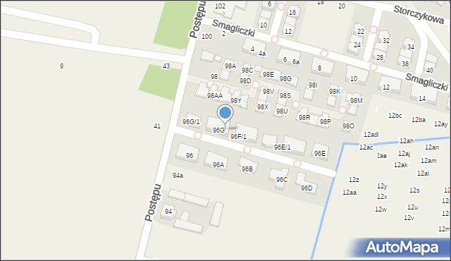 Nowa Wola, Postępu, 96G/6, mapa Nowa Wola