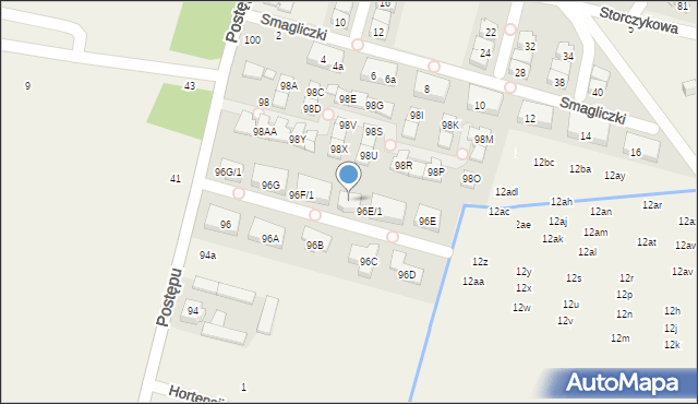 Nowa Wola, Postępu, 96H, mapa Nowa Wola