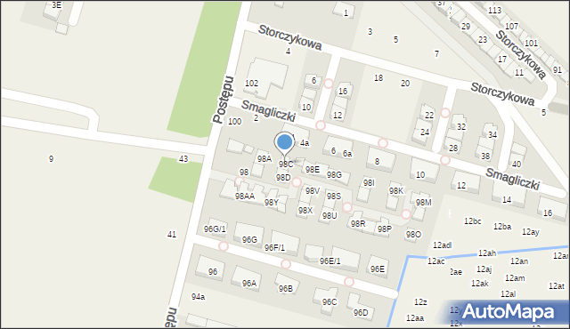 Nowa Wola, Postępu, 98C, mapa Nowa Wola