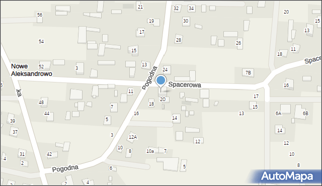 Nowe Aleksandrowo, Pogodna, 22, mapa Nowe Aleksandrowo