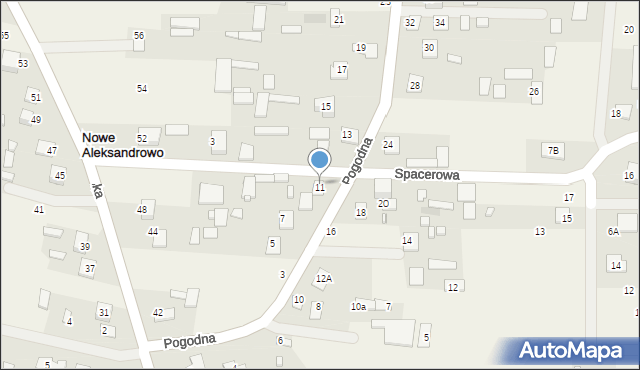 Nowe Aleksandrowo, Pogodna, 9, mapa Nowe Aleksandrowo