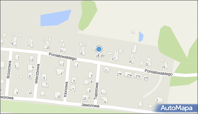 Nowe Miasteczko, Poniatowskiego, 16, mapa Nowe Miasteczko