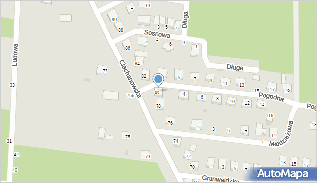 Nowe Miasto, Pogodna, 2, mapa Nowe Miasto