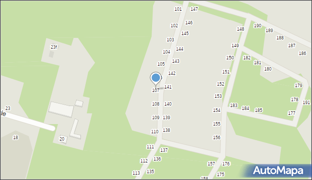 Nowe Warpno, Podgrodzie, 107, mapa Nowe Warpno