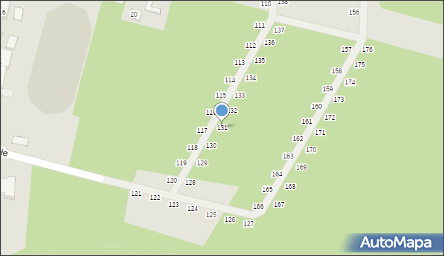 Nowe Warpno, Podgrodzie, 131, mapa Nowe Warpno