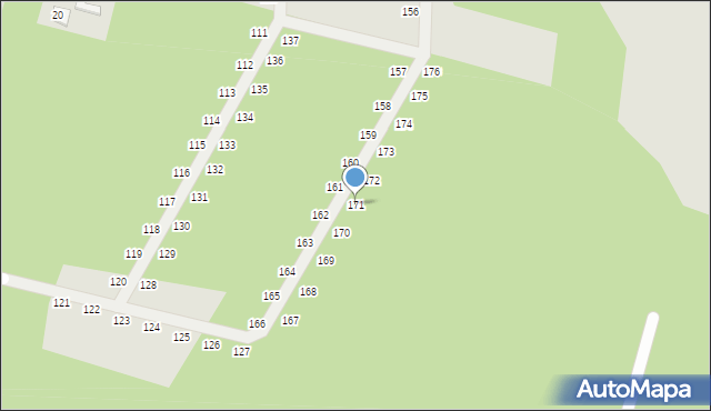 Nowe Warpno, Podgrodzie, 171, mapa Nowe Warpno