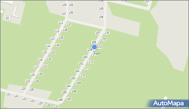 Nowe Warpno, Podgrodzie, 173, mapa Nowe Warpno