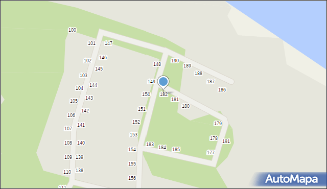 Nowe Warpno, Podgrodzie, 182, mapa Nowe Warpno