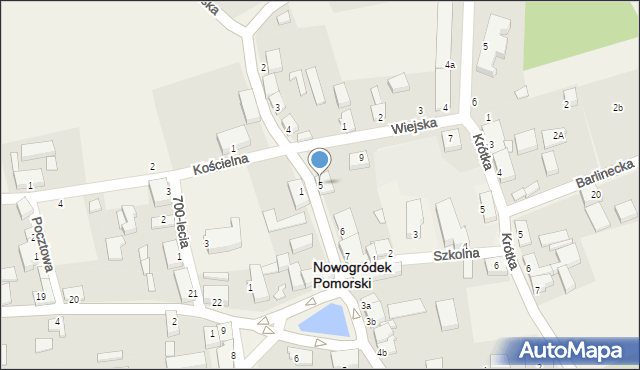 Nowogródek Pomorski, Pomorska, 5, mapa Nowogródek Pomorski