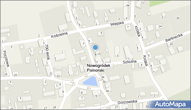 Nowogródek Pomorski, Pomorska, 6, mapa Nowogródek Pomorski