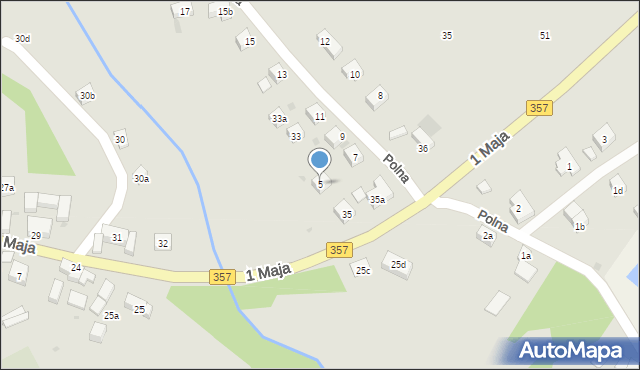 Nowogrodziec, Polna, 5, mapa Nowogrodziec