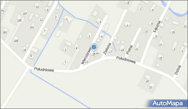 Nowosielce, Południowa, 15, mapa Nowosielce