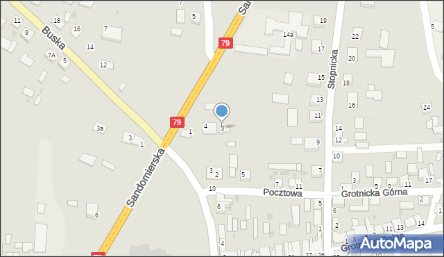 Nowy Korczyn, Polna, 6, mapa Nowy Korczyn