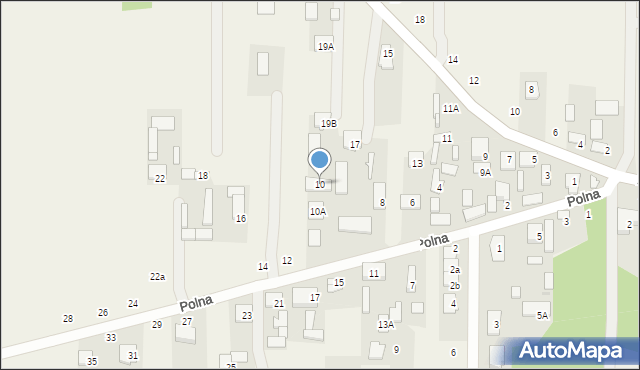 Nowy Kraszew, Polna, 10, mapa Nowy Kraszew