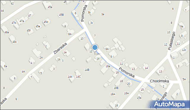 Nysa, Pomorska, 14a, mapa Nysy