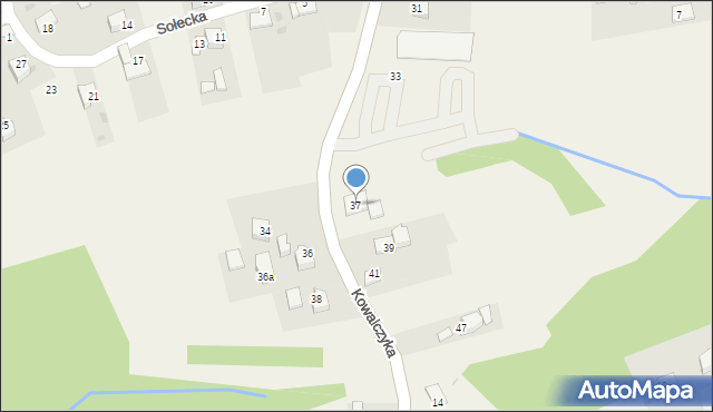 Ochojno, Podhalańska, 37, mapa Ochojno