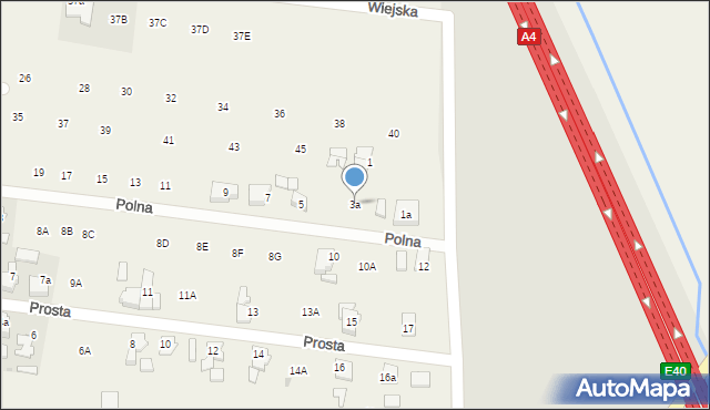 Odrowąż, Polna, 3a, mapa Odrowąż