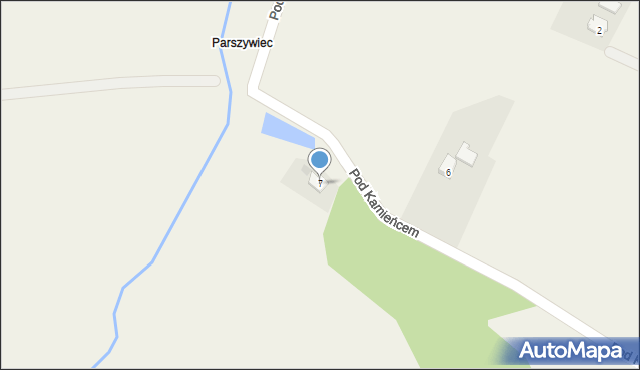 Ogrodzona, Pod Kamieńcem, 7, mapa Ogrodzona