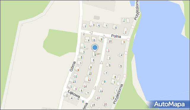 Olejnica, Podgórna, 4, mapa Olejnica