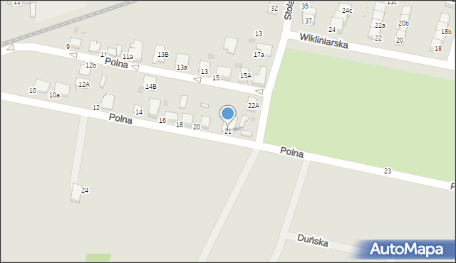 Oleśnica, Polna, 21, mapa Oleśnica