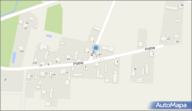 Oleszno, Polna, 1, mapa Oleszno