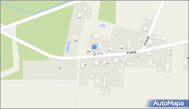 Oleszno, Polna, 10, mapa Oleszno