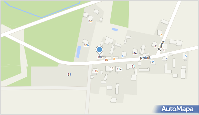 Oleszno, Polna, 10a, mapa Oleszno