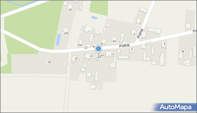 Oleszno, Polna, 11a, mapa Oleszno