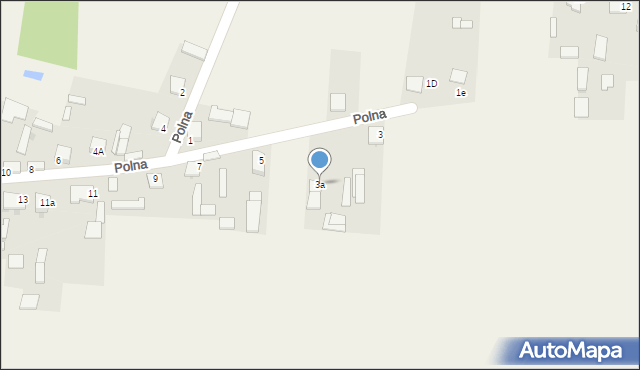 Oleszno, Polna, 3a, mapa Oleszno