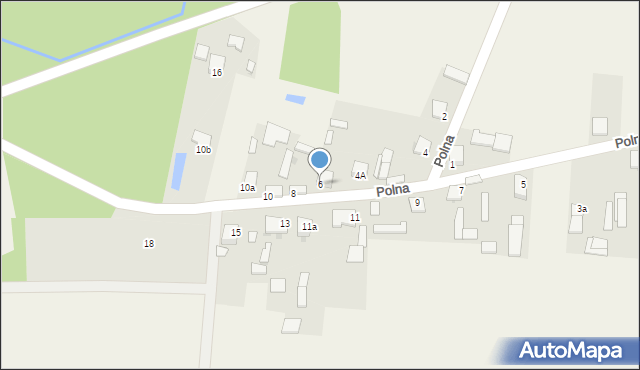 Oleszno, Polna, 6, mapa Oleszno