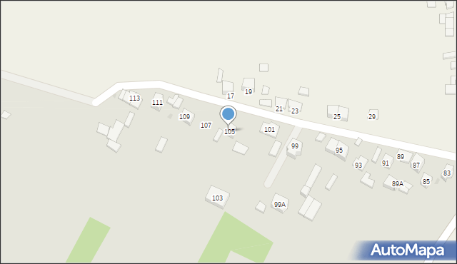 Olkusz, Podgrabie, 105, mapa Olkusz