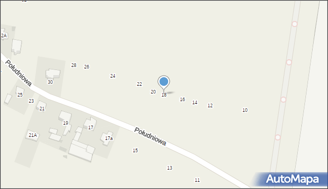 Ołtarzew, Południowa, 18, mapa Ołtarzew