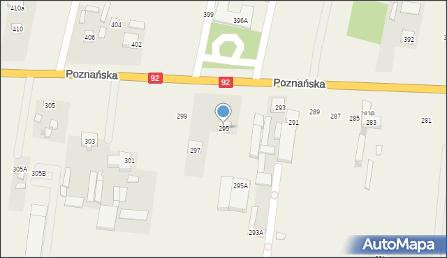 Ołtarzew, Poznańska, 295, mapa Ołtarzew