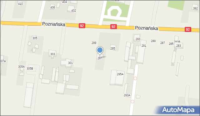 Ołtarzew, Poznańska, 297, mapa Ołtarzew