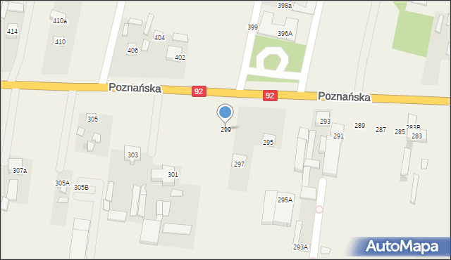 Ołtarzew, Poznańska, 299, mapa Ołtarzew