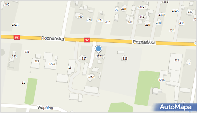 Ołtarzew, Poznańska, 325, mapa Ołtarzew