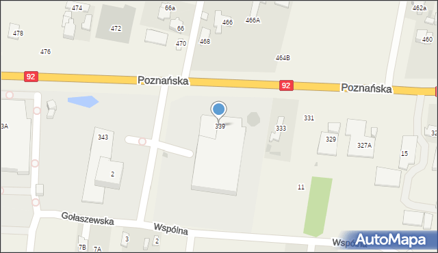 Ołtarzew, Poznańska, 339, mapa Ołtarzew