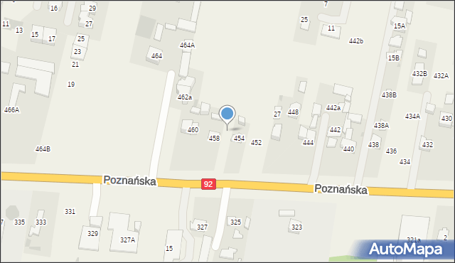 Ołtarzew, Poznańska, 456, mapa Ołtarzew