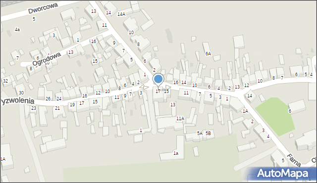 Opalenica, Powstańca Kozaka, 17, mapa Opalenica