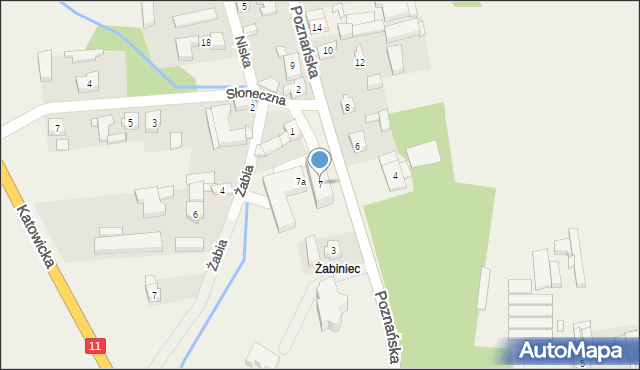 Opatów, Poznańska, 7, mapa Opatów