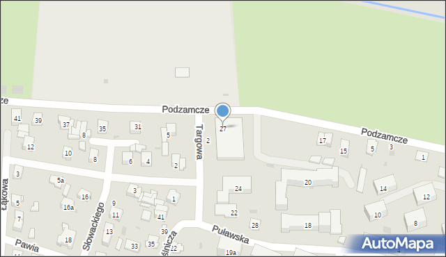 Opole Lubelskie, Podzamcze, 27, mapa Opole Lubelskie