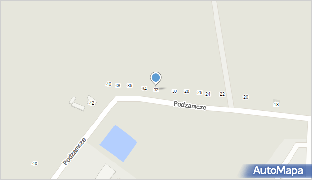 Opole Lubelskie, Podzamcze, 32, mapa Opole Lubelskie