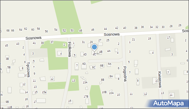 Orchówek, Pogodna, 4C, mapa Orchówek