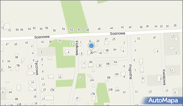 Orchówek, Pogodna, 4D, mapa Orchówek