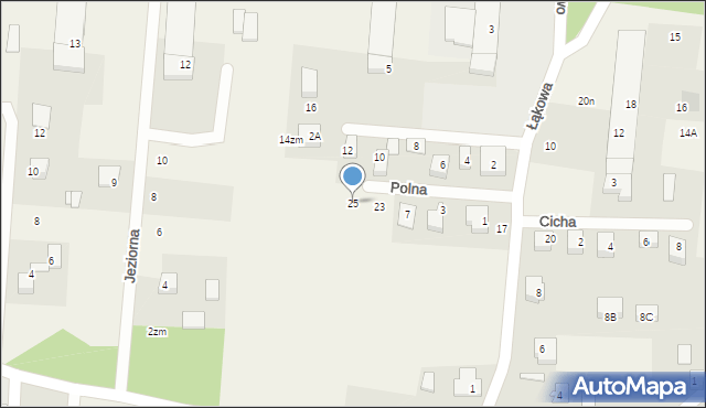 Orle, Polna, 25, mapa Orle