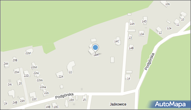 Orzesze, Podgórska, 14H, mapa Orzesze